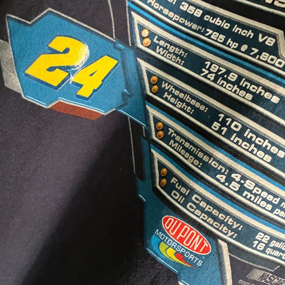 Y2k Jeff Gordon NASCAR Chase Authentics Tee Vintage graphic print AOP men’s XL - Picture 8 of 13